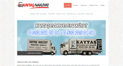 Desktop Screenshot of evdenevekayseri.gen.tr
